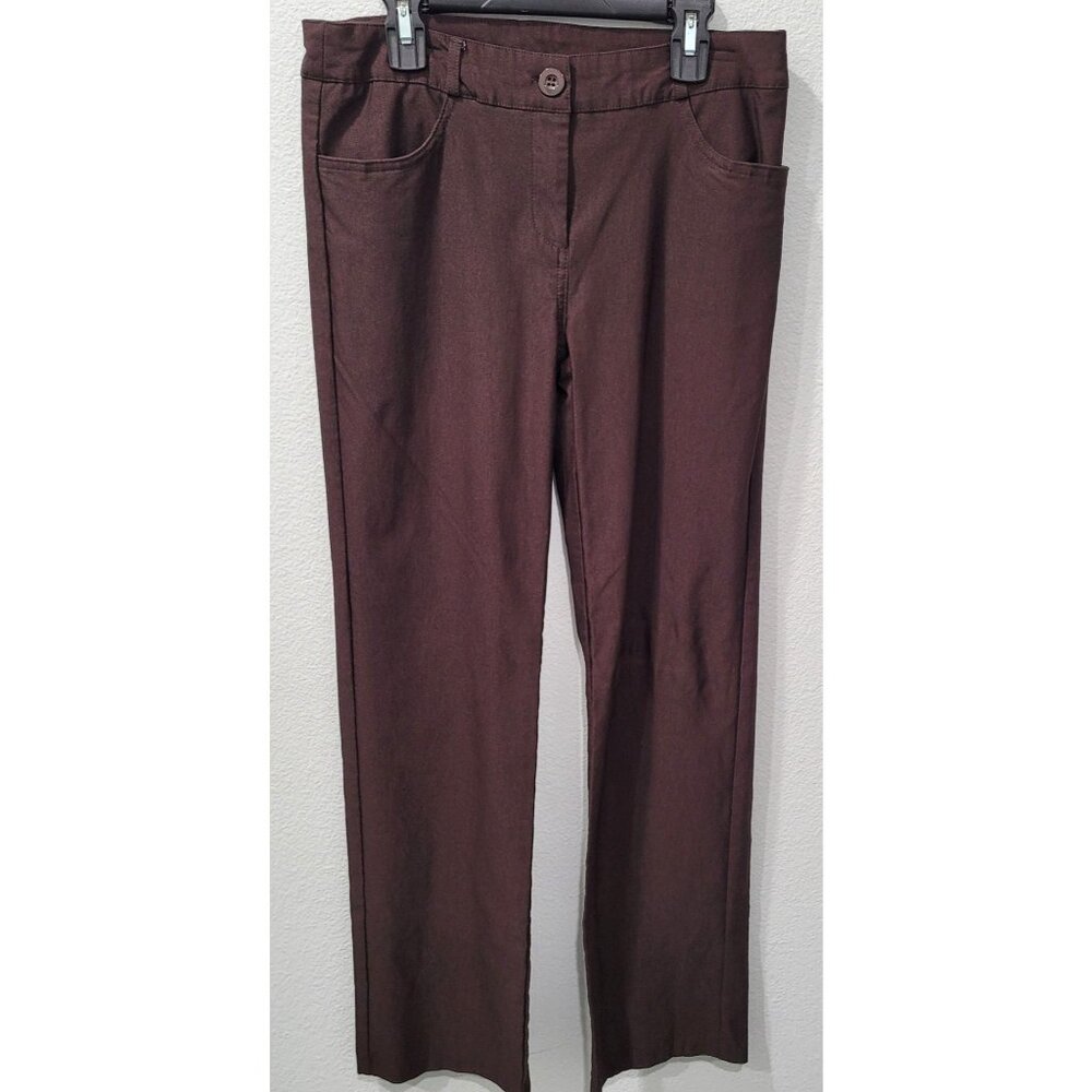 Womens Brown Chino Pants by Design by Olivia Size 29"